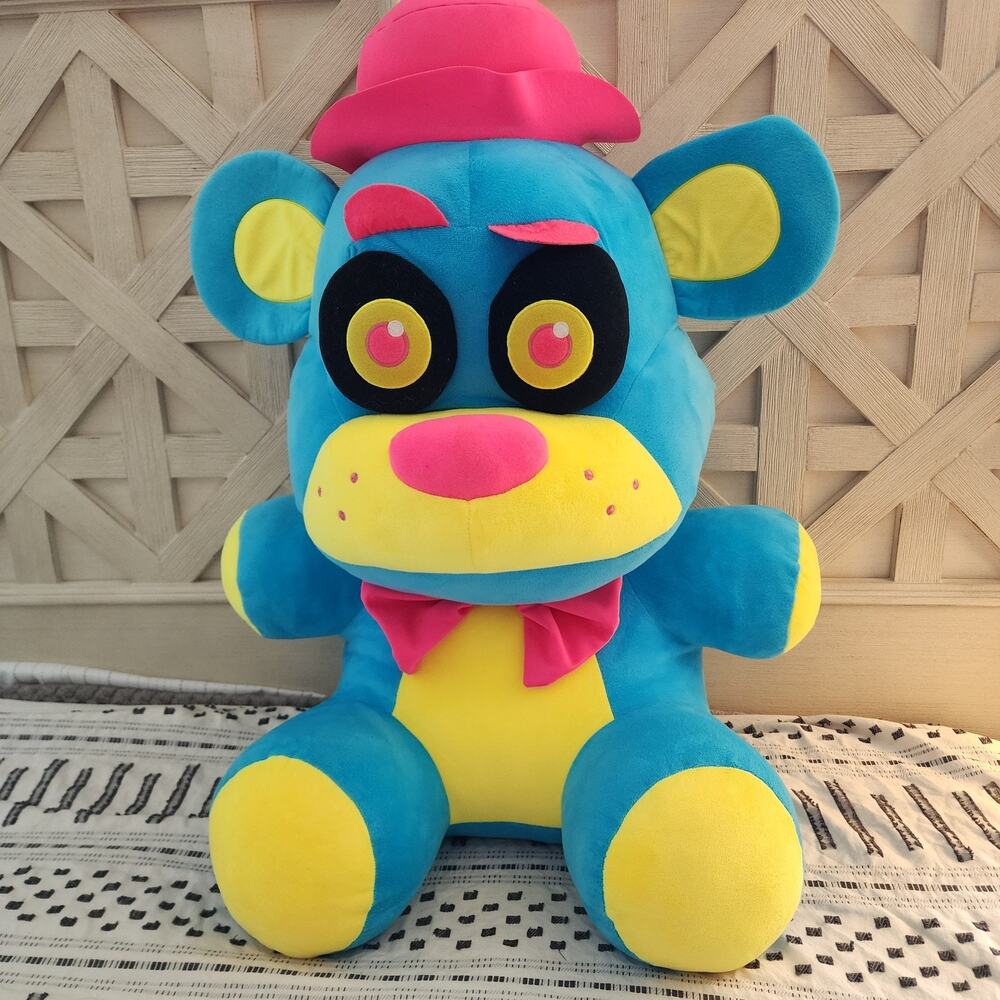 FNAF Five Nights At Freddys Blacklight Freddy Fazbear Jumbo Plush 26" 2018 Funko